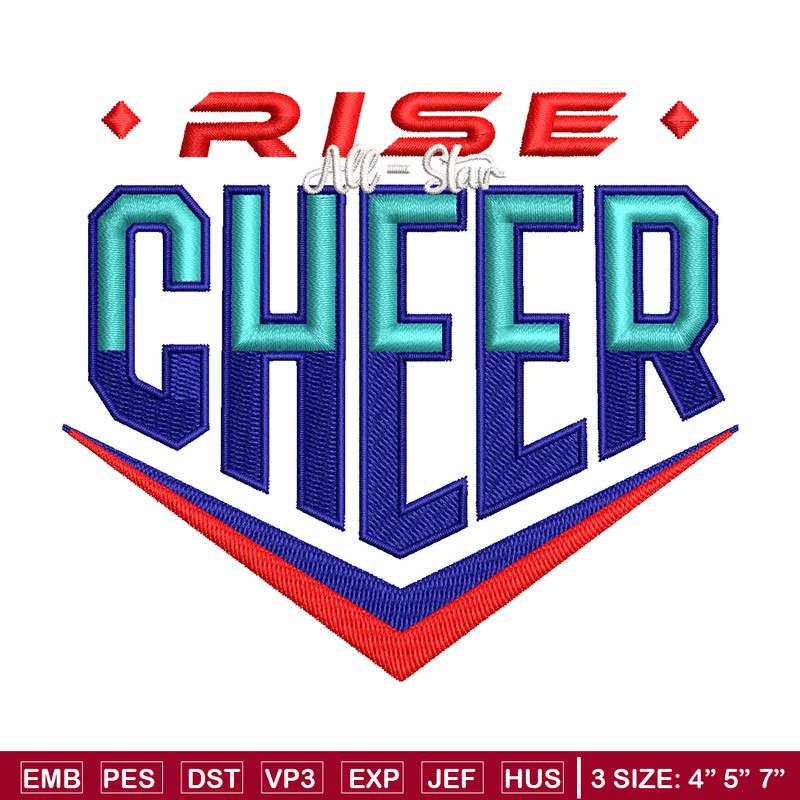 Cheer rise Logo embroidery design, Cheer rise Logo embroidery, embroidery file, logo design, Digital download..jpg