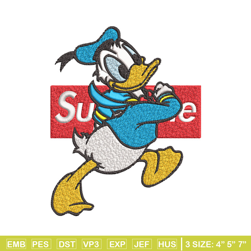 Daisy Duck Supreme Embroidery design, Disney Embroidery, cartoon design, Embroidery File, Disney shirt, Instant download.jpg