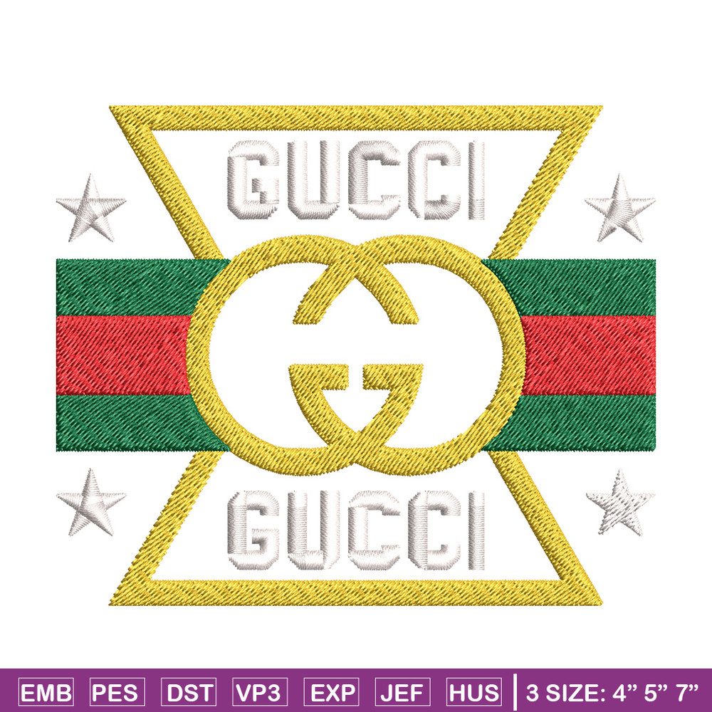 Design gucci Embroidery Design, Gucci Embroidery, Brand Embroidery, Logo shirt, Embroidery File, Digital download.jpg