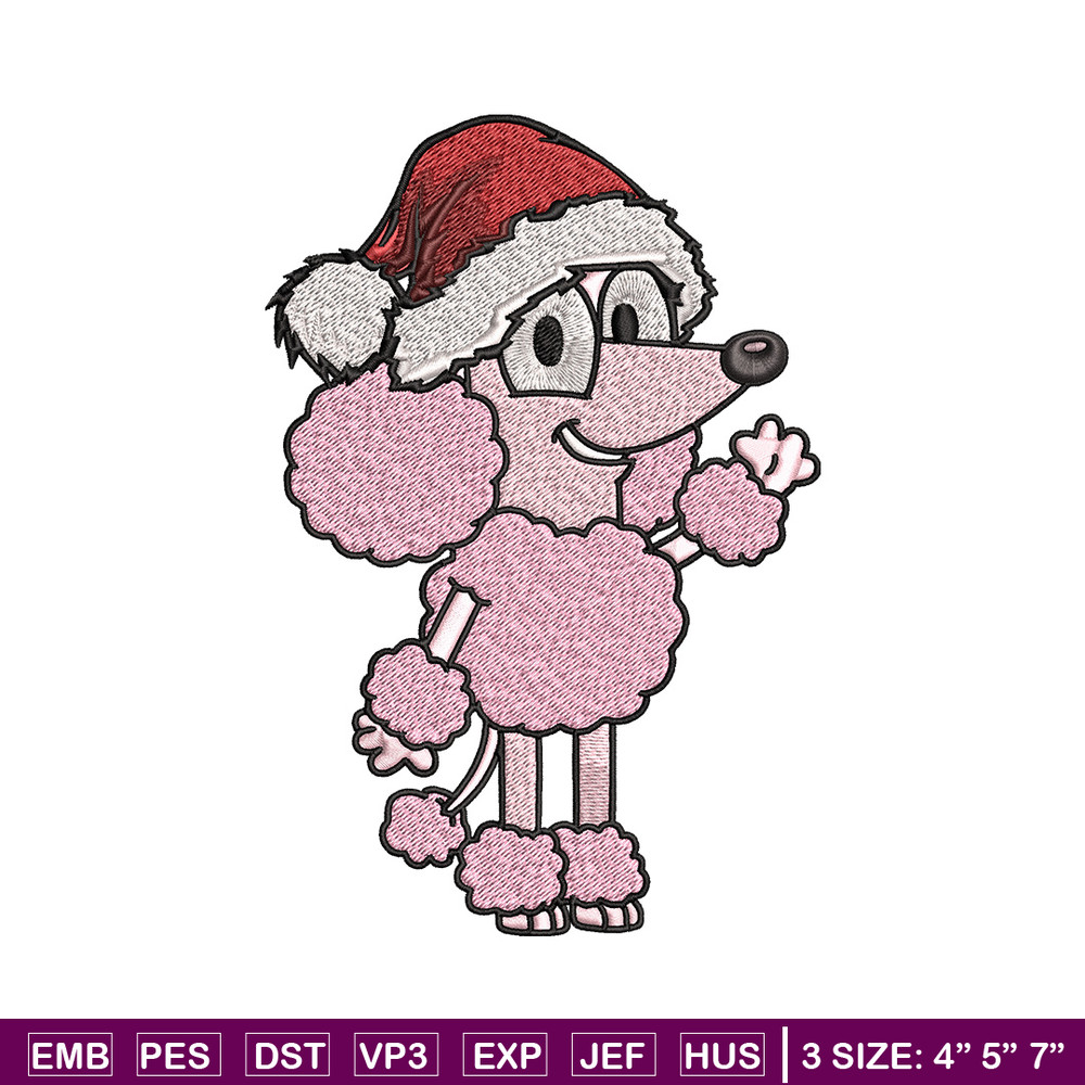 Coco chrismas hat Embroidery Design, Bluey Embroidery, Embroidery File, Brand Embroidery, Logo shirt, Digital download.jpg