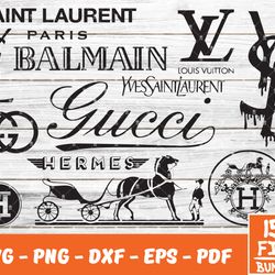 ysl svg, hermes svg, gucci svg, louis vuitton svg,luxury brand svg,logo fashion svg  05