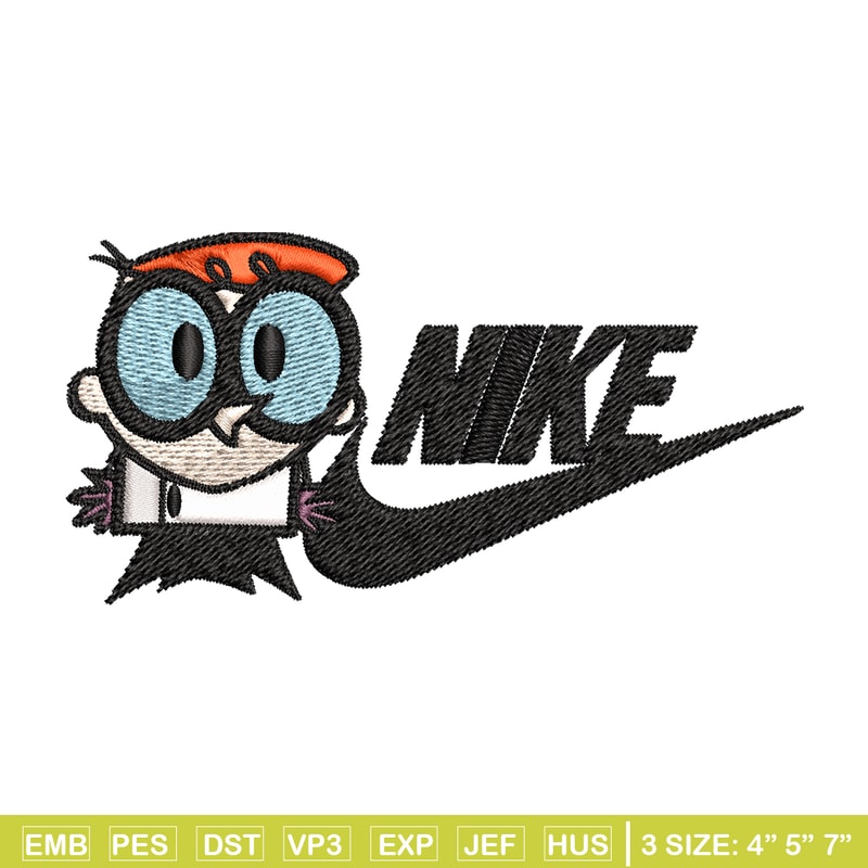Dexter cartoon Nike Embroidery design, Dexter cartoon Embroidery, Nike design, Embroidery file, Instant download..jpg