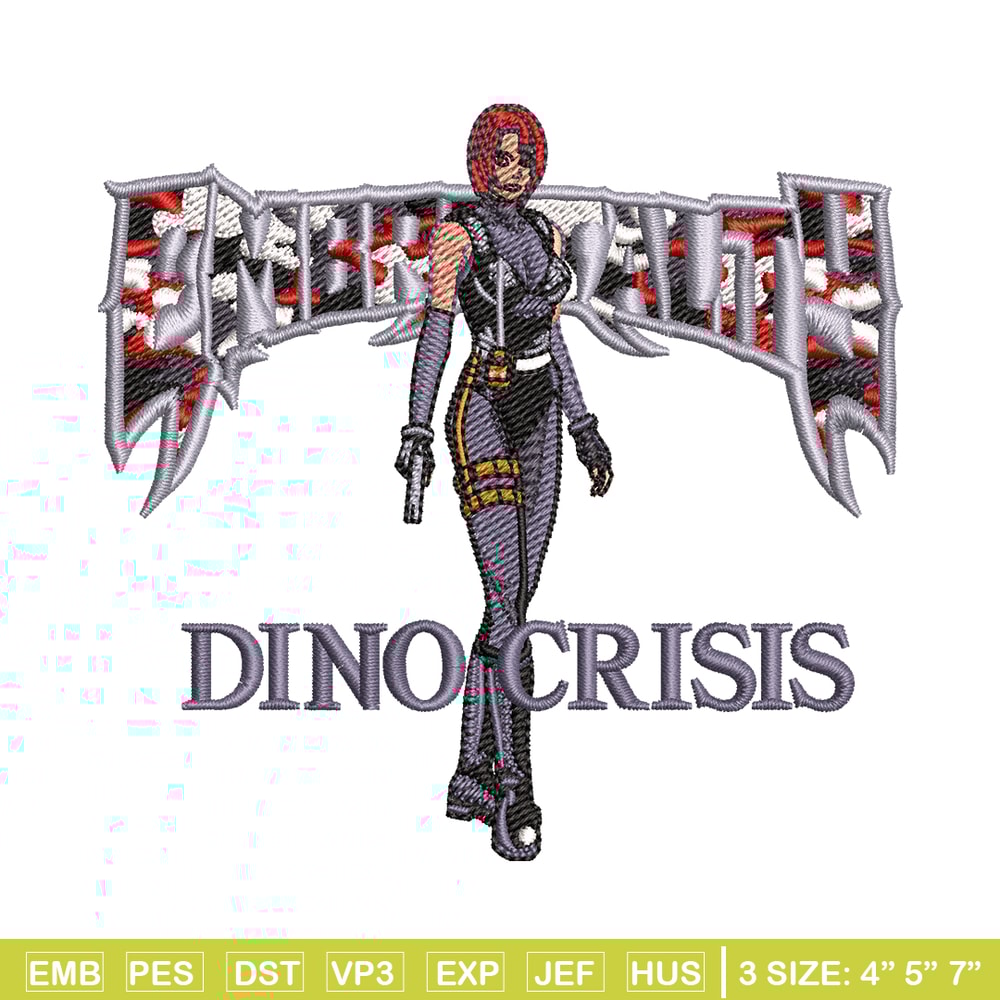 Dino Crisis embroidery design, Dino Crisis embroidery, logo design, embroidery file, logo shirt, Digital download..jpg