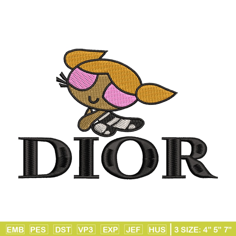 Dior Cartoon Logo embroidery design, Logo embroidery, embroidery file, animal design, logo shirt, Digital download..jpg