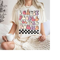 i ghost people all year round tshirt, cool ghost halloween shirt, retro halloween shirt, halloween ghost shirt, hallowee