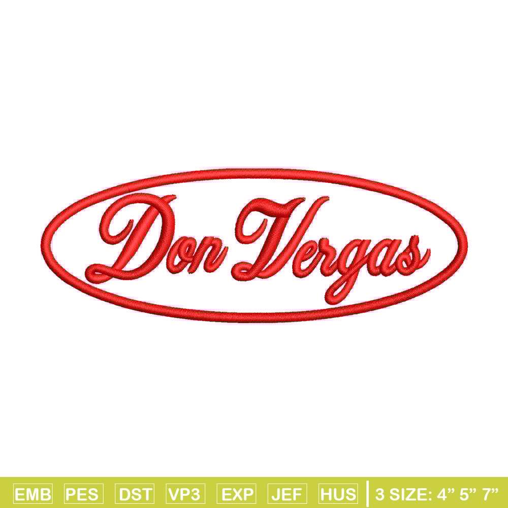 Don Vergas Logo embroidery design, Logo embroidery, embroidery file, animal design, logo shirt, Digital download..jpg