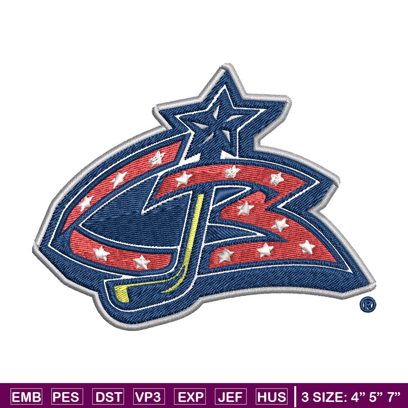 Columbus Blue Jackets logo Embroidery, NHL Embroidery, Sport embroidery, Logo Embroidery, NHL Embroidery design..jpg