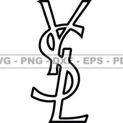 saint laurent svg, ysl logo svg, fashion brand logo 80