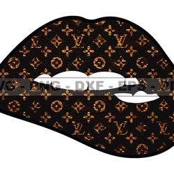 louis vuitton lips svg, fashion brand logo 41