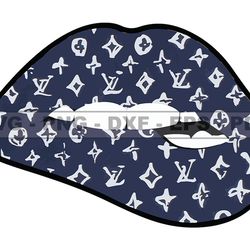 louis vuitton lips svg, fashion brand logo 43