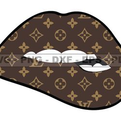 louis vuitton lips svg, fashion brand logo 42