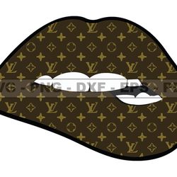 louis vuitton lips svg, fashion brand logo 44