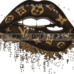 louis vuitton lips svg, fashion brand logo 203