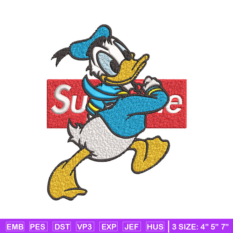 Daisy Duck Supreme Embroidery design, Disney Embroidery, cartoon design, Embroidery File, Disney shirt, Instant download.jpg