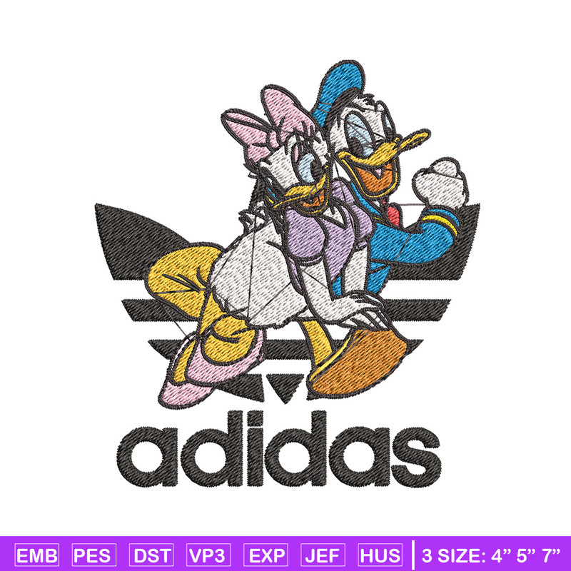 Daisy x duck adidas Embroidery Design, Adidas Embroidery, Brand Embroidery, Embroidery File,Logo shirt,Digital download.jpg