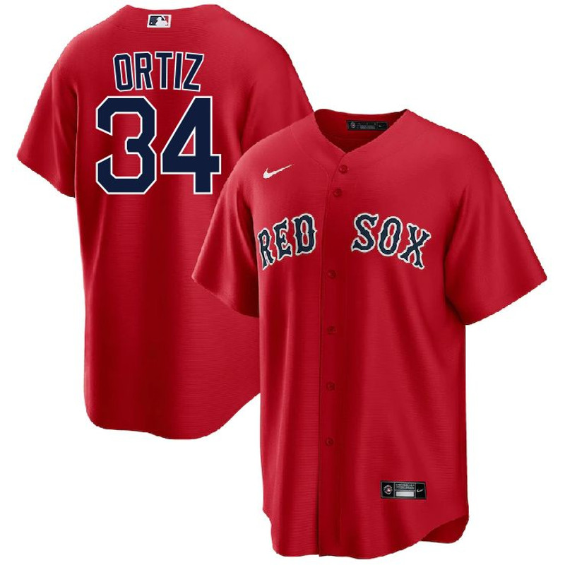 Boston Red Sox David Ortiz Red Jersey.jpg