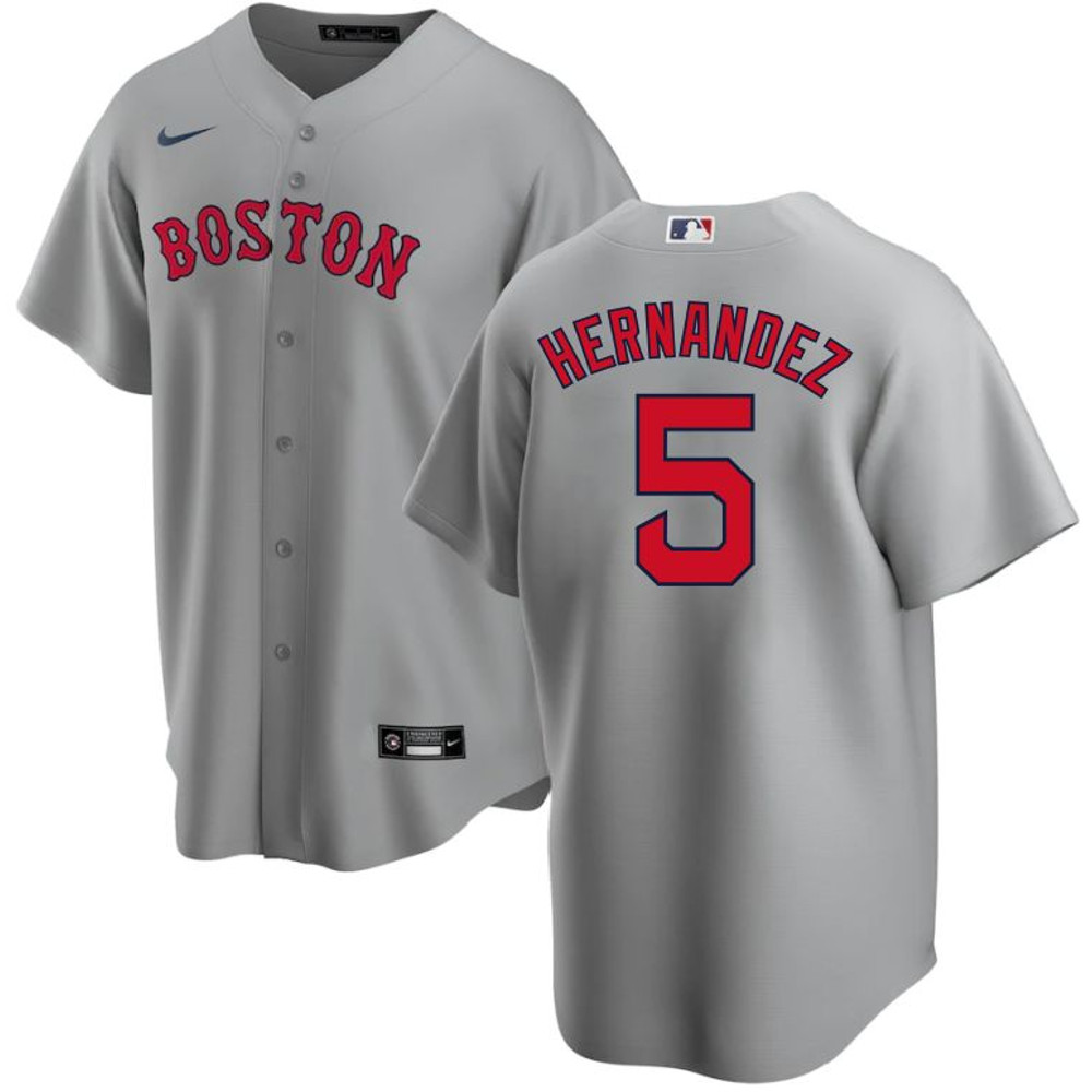 Boston Red Sox Enrique Hernandez Gray Jersey.jpg