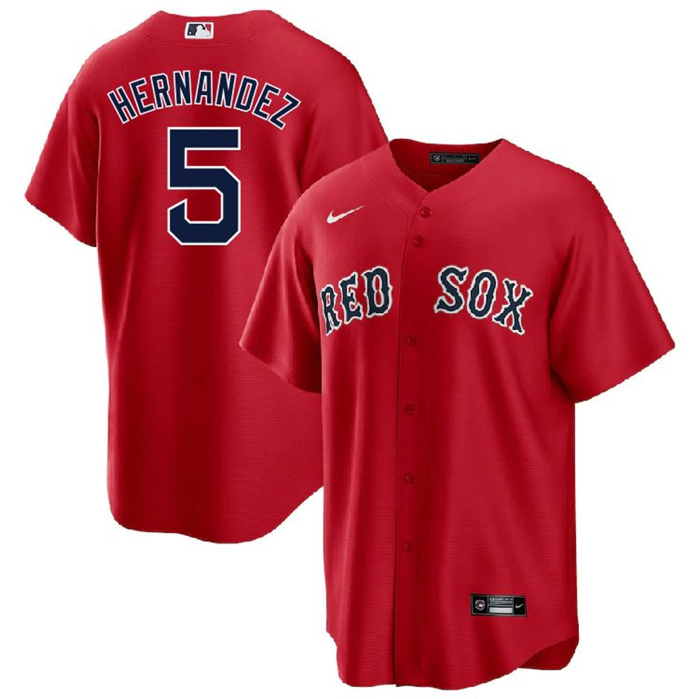Boston Red Sox Enrique Hernandez Red Jersey.jpg