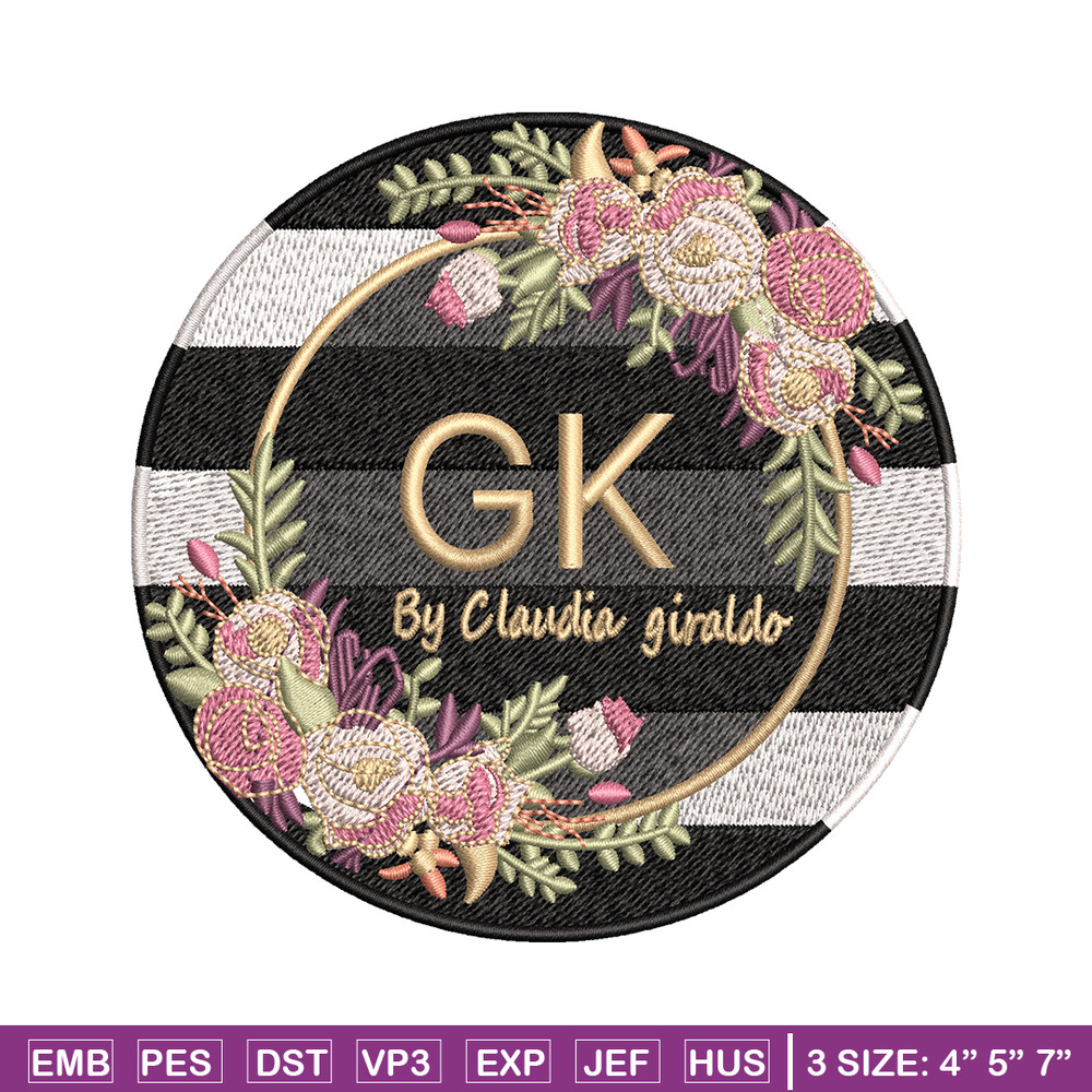 Gk Logo embroidery design, Gk Logo embroidery, logo design, embroidery file, logo shirt, Digital download..jpg