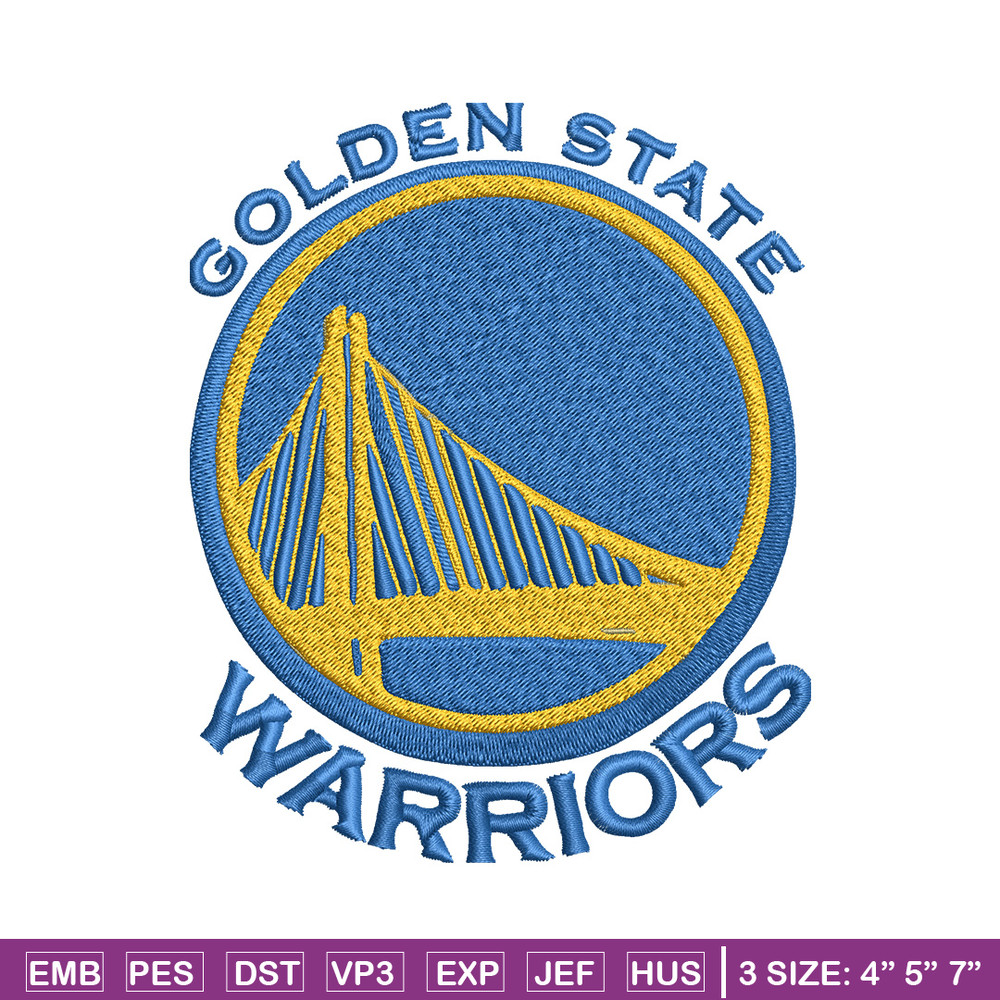 Golden State Warriors logo Embroidery, NBA Embroidery, Sport embroidery, Logo Embroidery, NBA Embroidery design.jpg