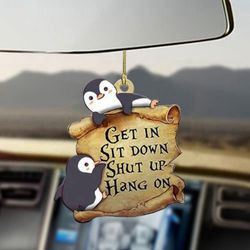 Penguins Car Hanging Ornament: Cute Accessories for Her – Sit Down Shut Up & Hang On!
