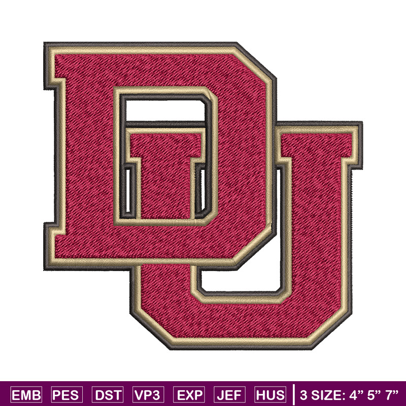 Denver Pioneers embroidery design, Denver Pioneers embroidery, logo Sport, Sport embroidery, NCAA embroidery..jpg