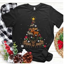 funny moose christmas tree shirt,moose christmas sweatshirt, moose loves sweater, moose reindeer shirt, moose shirt chri