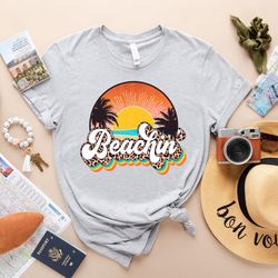 beachin shirt png, beachin retro leopard shirt png, retro summer shirt png, beach shirt png, summer leopard shirt png, r