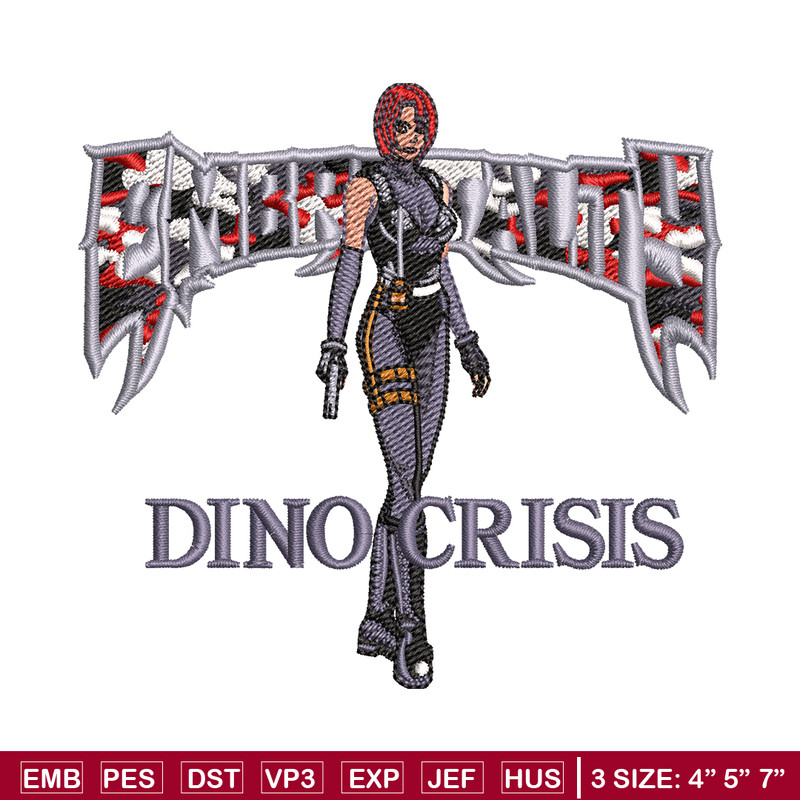 Dino Crisis embroidery design, Dino Crisis embroidery, logo design, embroidery file, logo shirt, Digital download..jpg