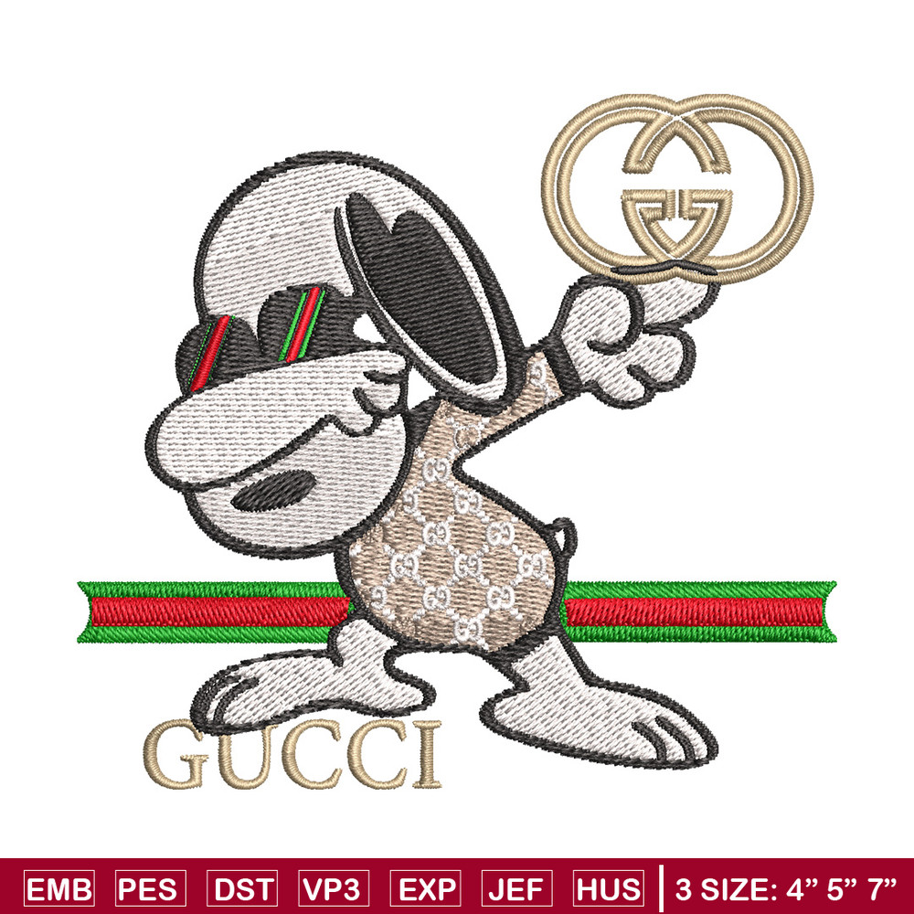 Dog cute gucci Embroidery Design, Gucci Embroidery, Embroidery File, Logo shirt, Sport Embroidery, Digital download..jpg