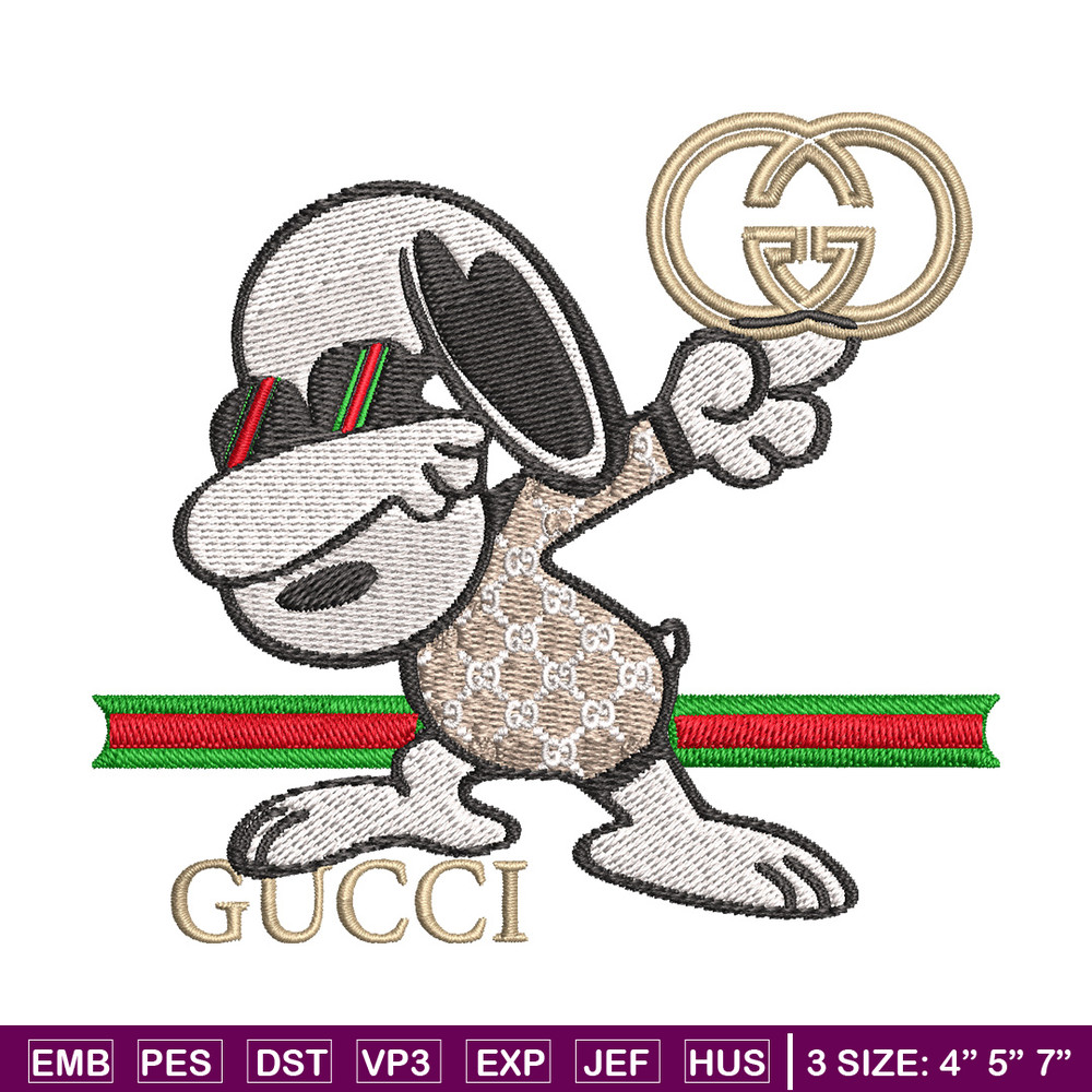 Dog cute gucci Embroidery Design, Gucci Embroidery, Embroidery File, Logo shirt, Sport Embroidery, Digital download..jpg