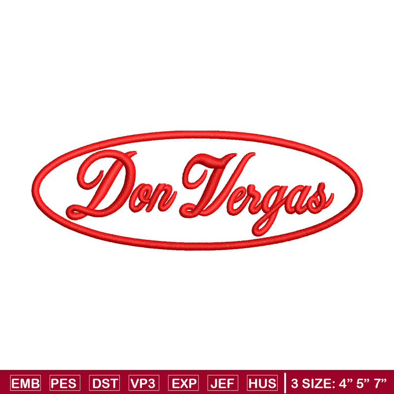 Don Vergas Logo embroidery design, Logo embroidery, embroidery file, animal design, logo shirt, Digital download..jpg
