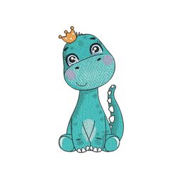 cute little dinosaur embroidery design, baby embroidery file, 5 sizes, instant download