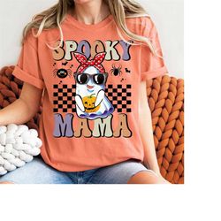 funny spooky mama t shirt, mom halloween shirt, mama spooky halloween,halloween shirt, fall vibes, mama spooky shirt,spo