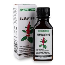 Siberian Amaranth Oil Extra Virgin Cold Pressed 100 ml / 3.4 fl oz Premium Squalene
