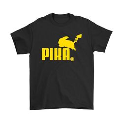 puma logo pika pokemon pikachu mashup shirts