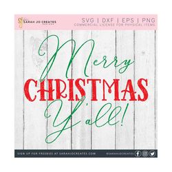 Merry Christmas Y'all SVG - Winter SVG - Christmas SVG - Merry Christmas Svg - Southern Christmas Svg - Merry Christmas Yall Svg