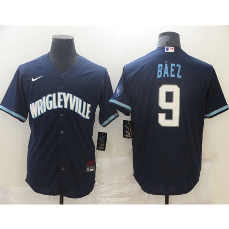 Chicago Cubs Javier Baez Blue City Game Jersey.jpg