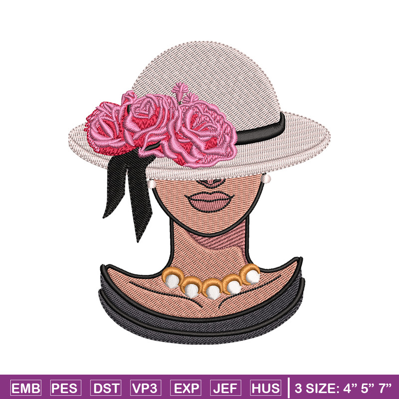 Lady embroidery design, Lady embroidery, logo design, embroidery file, logo shirt, embroidery logo, Digital download..jpg