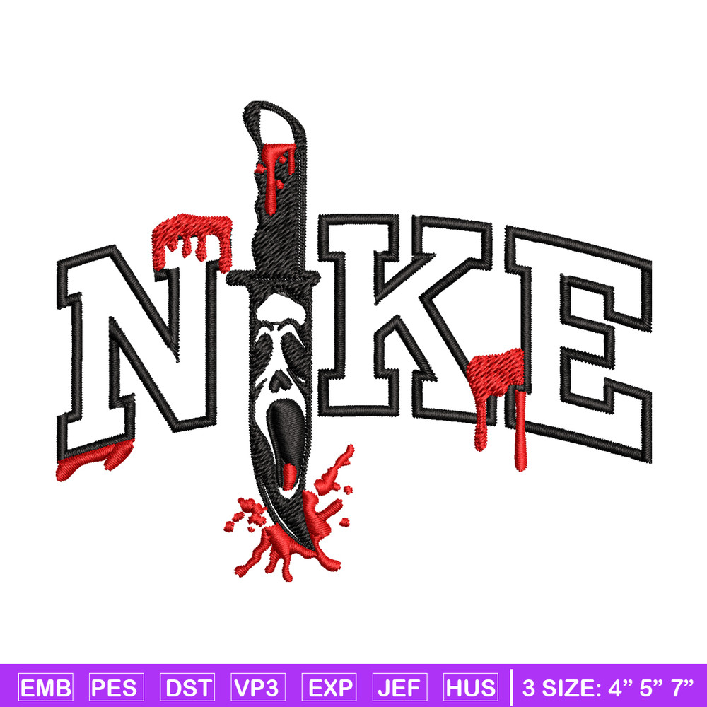 Ghost Face Nike Embroidery design, Ghost Face Nike Embroidery, Embroidery File, Nike design, Digital download..jpg
