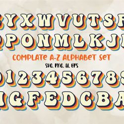 colorful font svg, colorful alphabet svg, modern font, fonts for cricut, beauty font, font for t-shirts 04