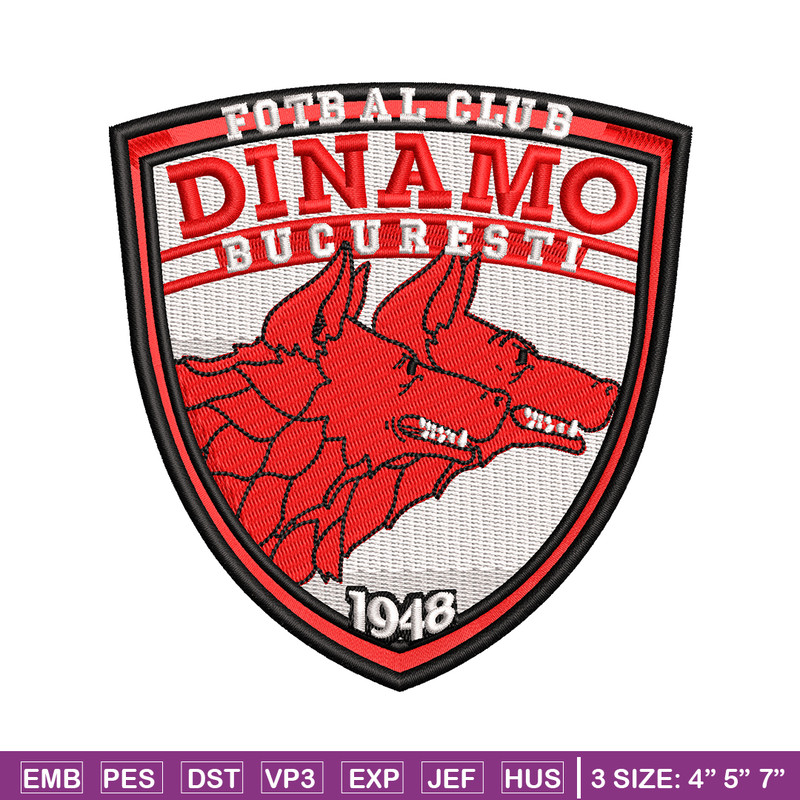 Logo Dinamo Bucuresti embroidery design, Fotbal club embroidery, logo design, embroidery file, Digital download..jpg