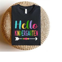 Hello Kindergarten Shirt, Kindergarten Rainbow Shirt, Kindergarten Teacher Shirt, Cute Teacher Shirt, Teacher Gift, Kind