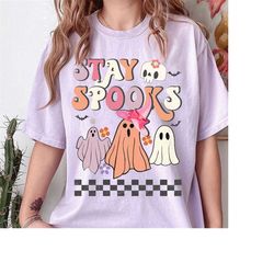 Comfort Colors T Shirt Stay Spooky T-Shirt, Spooky Vibe Shirt, Halloween T-shirt, Cool Halloween shirt, Funny Halloween