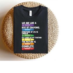 Cute Teacher Crayons T-Shirt Funny Back To School Gifts Tshirt For Elementary Teachers Squad Vibes Girls Boys First Day