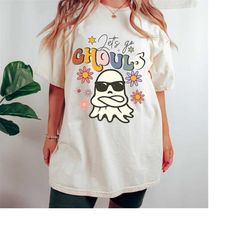 Let's Go Ghouls Halloween Shirt, Retro Halloween T-shirt, Cute Halloween Shirt, Girls Halloween Graphic Tee,Womens Hallo