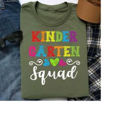 Kindergarten Teacher Shirt, Kindergarten Team T-shirt, Kindy Teacher Tshirt, Kinder Crew Tees, Kinder Squad, Cute Teache