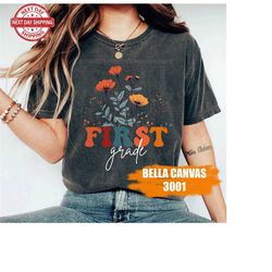 wildflowers first grade teacher shirt, teacher team shirts, 1st grade teacher shirt, 1st grade t-shirt, first grade tshi
