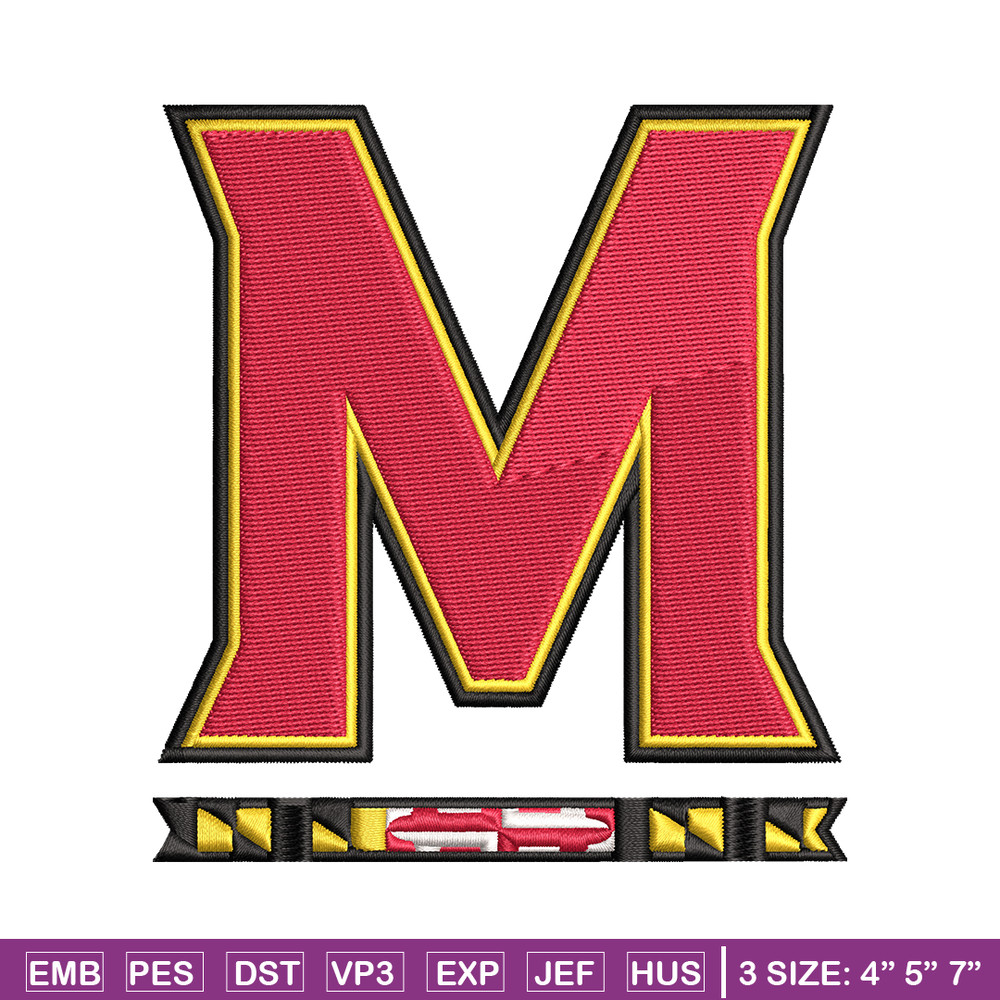 Maryland Terrapins embroidery design, Maryland Terrapins embroidery, logo Sport, Sport embroidery, NCAA embroidery..jpg