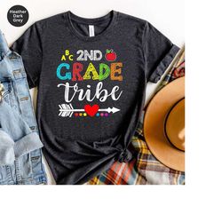 2nd second grade teacher team shirt funny back to school gifts tshirt for elementary teachers squad vibes girls boys fir